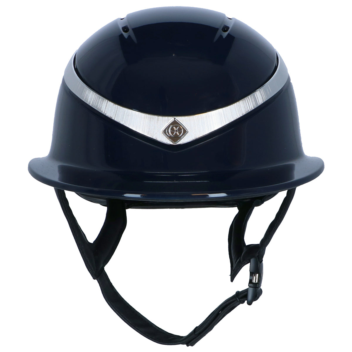 Charles Owen Cap Halo Luxe Navy/Platinum Gloss