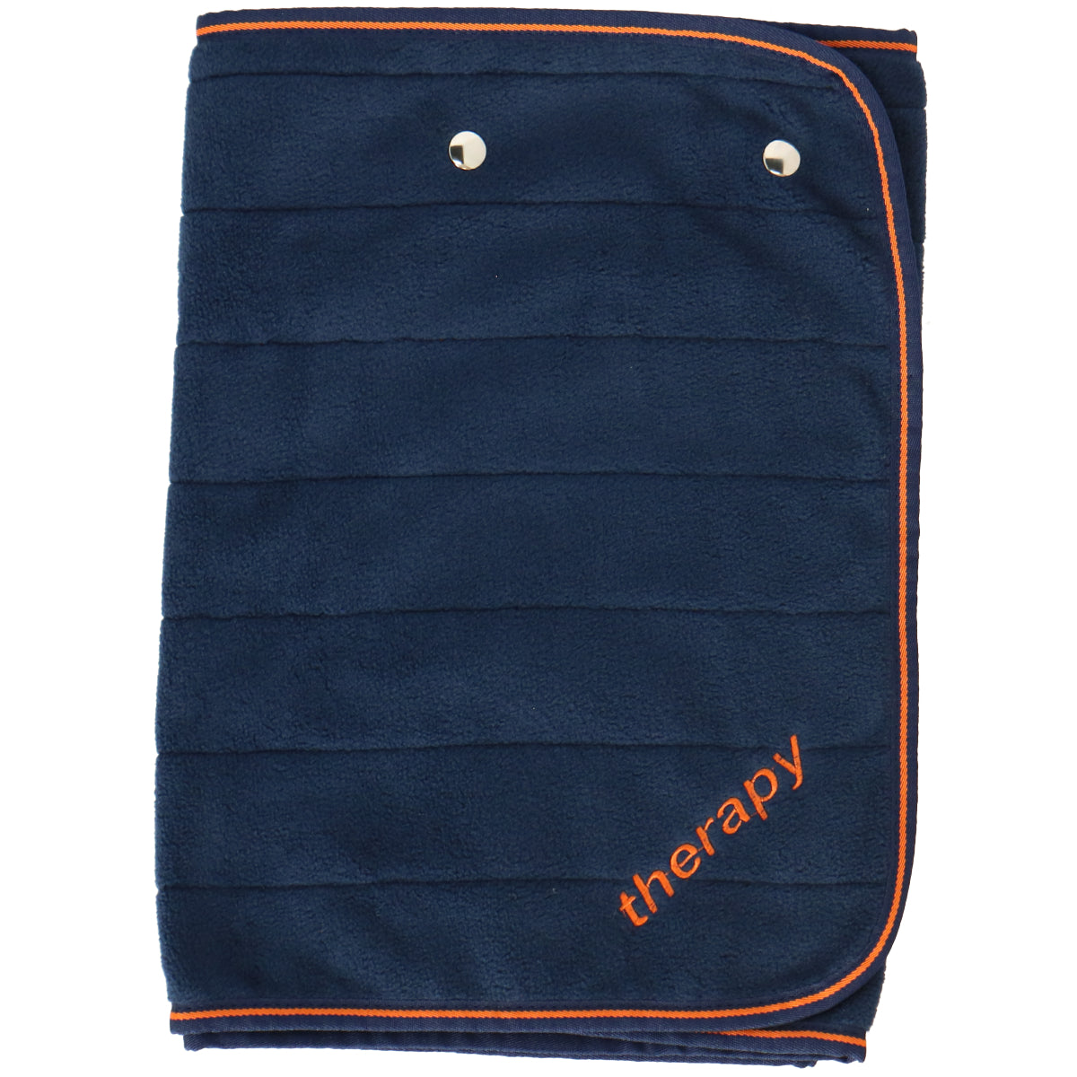 Bucas Fleece Shawl Therapy Navy/Orange