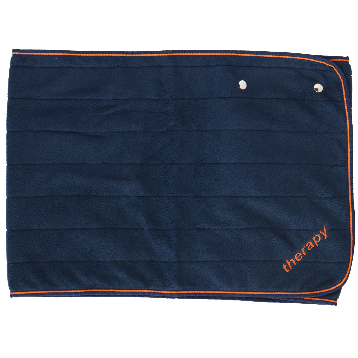 Bucas Fleece Shawl Therapy Navy/Orange