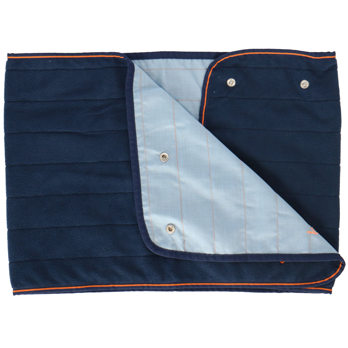 Bucas Fleece Shawl Therapy Navy/Orange