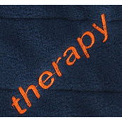 Bucas Fleece Shawl Therapy Navy/Orange