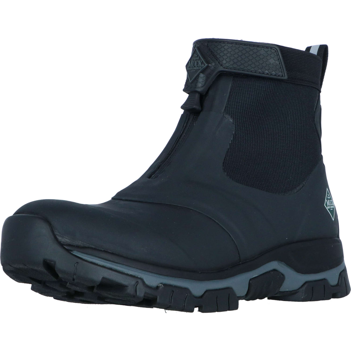 Muck Boot Stalschoenen Apex Zip Ankle Heren Zwart/Grijs