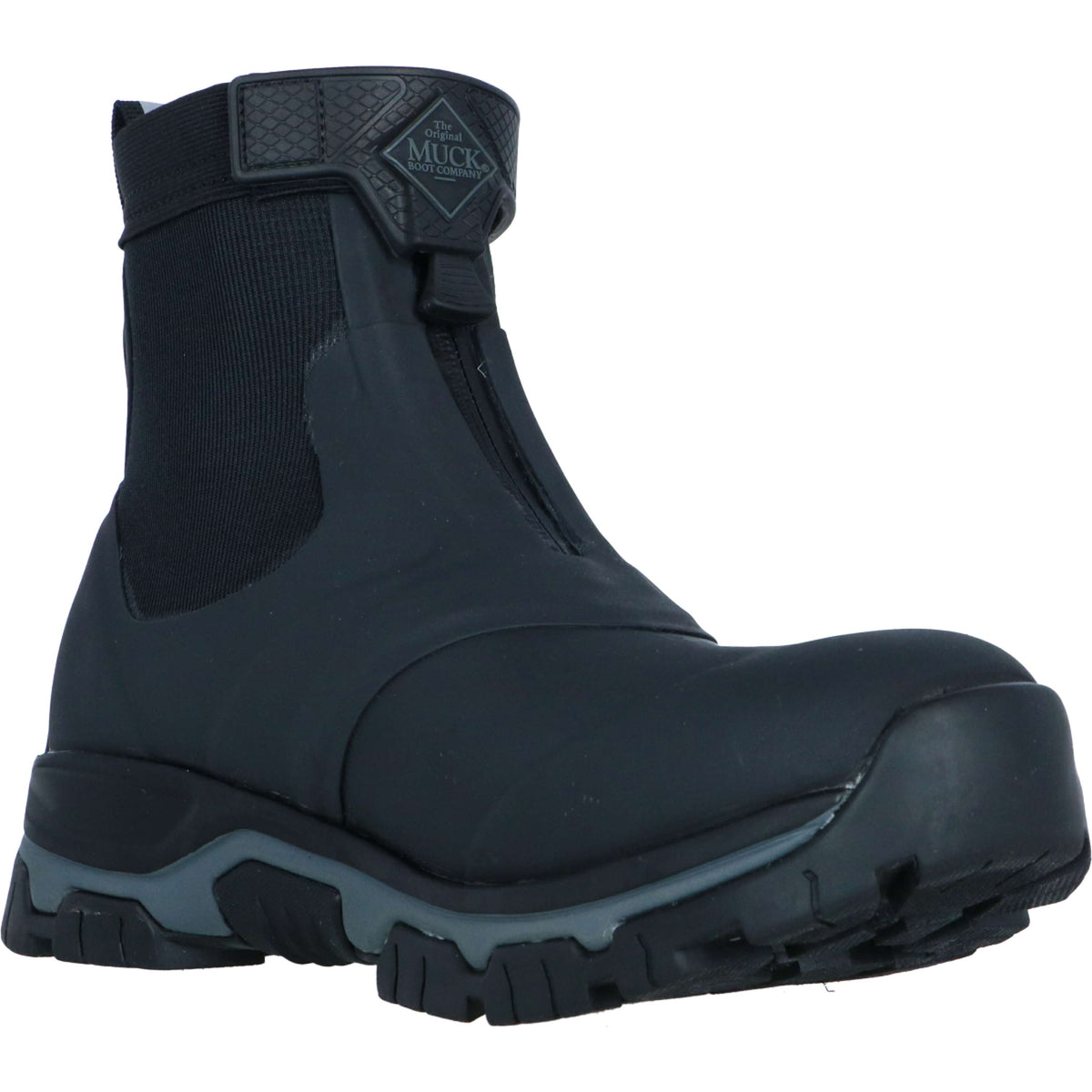 Muck Boot Stalschoenen Apex Zip Ankle Heren Zwart/Grijs