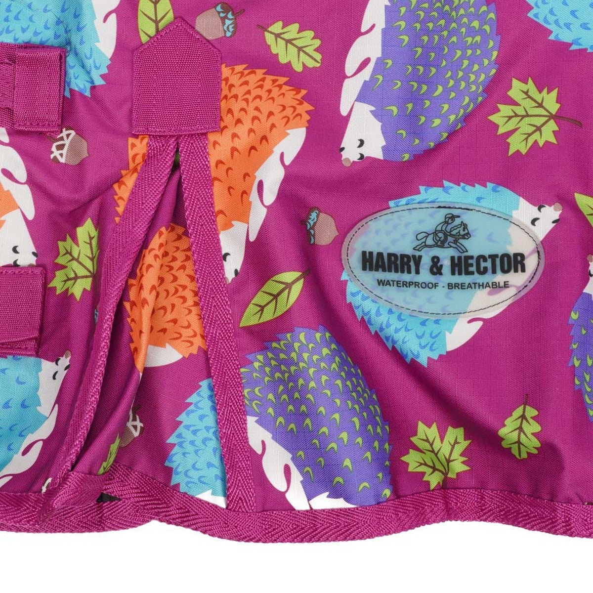 HB Harry & Hector Outdoordeken Hedgehog Katoen Fuchsia