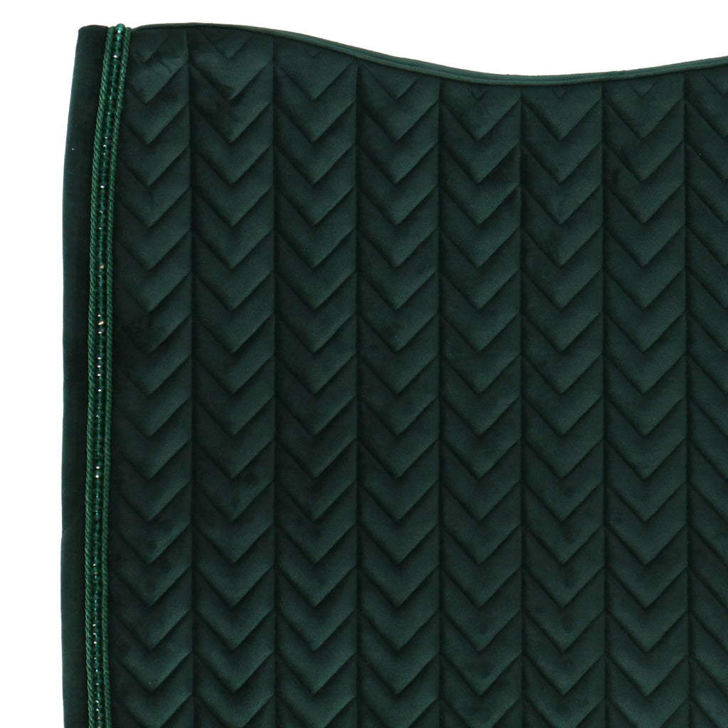 Kentucky Zadeldekje Velvet Pearls Dressuur Pine Green