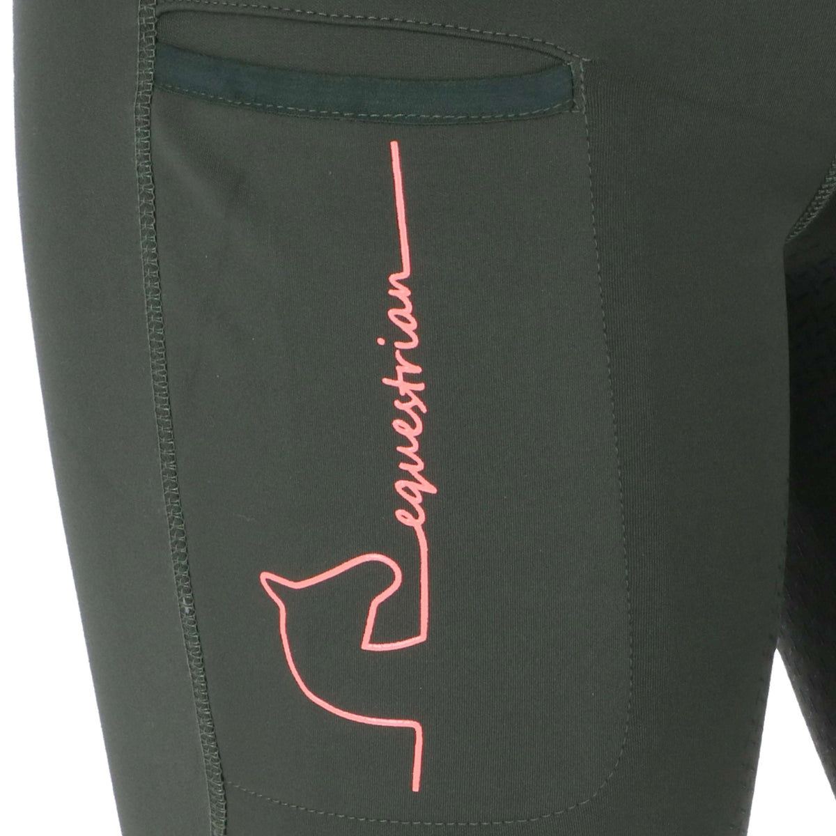 HKM Rijlegging Equestrian Full Grip Donkergroen