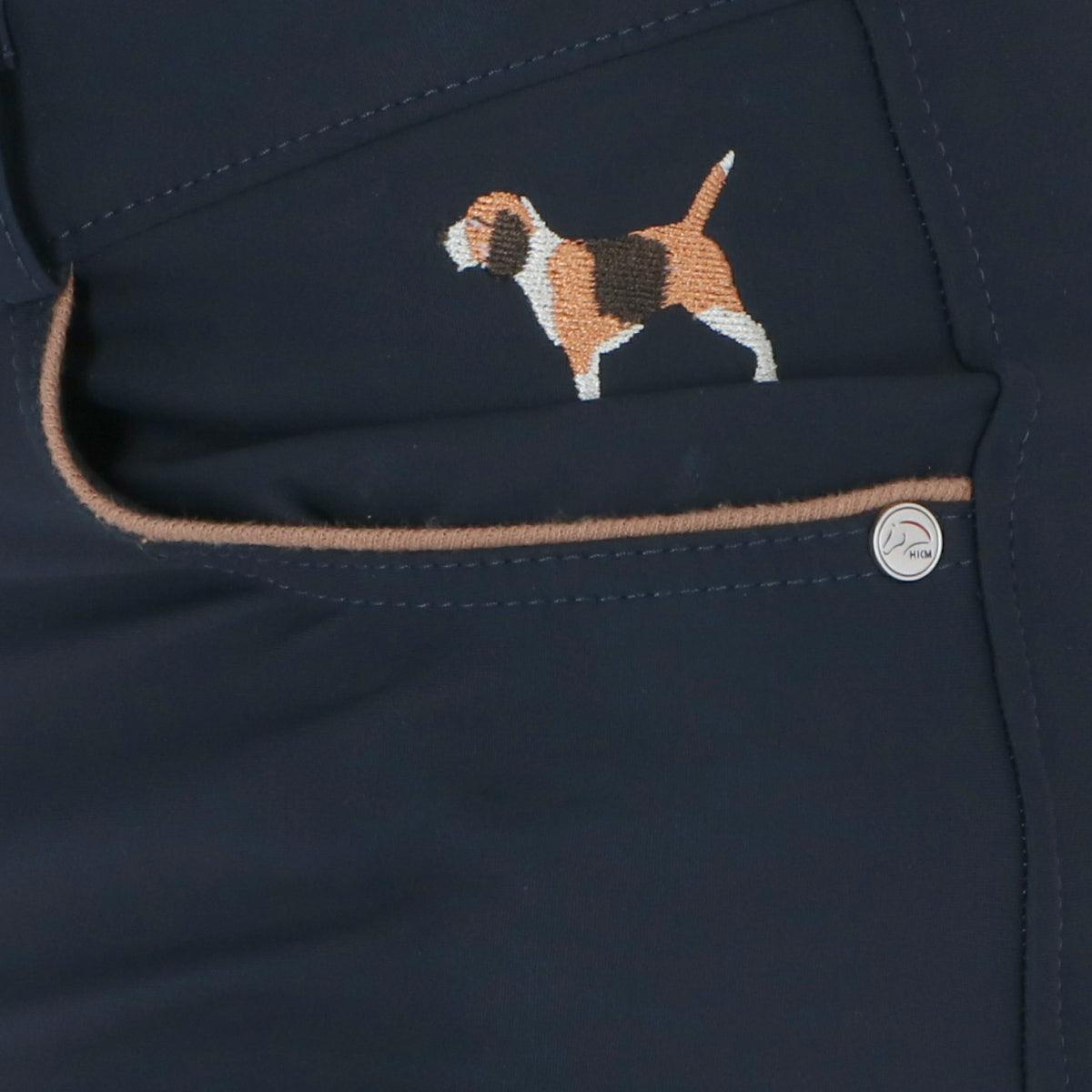 HKM Rijbroek Beagle Full Grip Donkerblauw