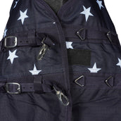 HKM High Neck Deken Orlando Stars 600D 100g Wattenvulling Donkerblauw