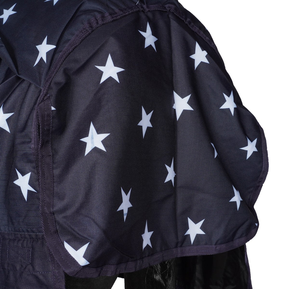 HKM High Neck Deken Orlando Stars 600D 100g Wattenvulling Donkerblauw