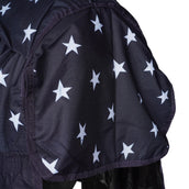 HKM High Neck Deken Orlando Stars 600D 100g Wattenvulling Donkerblauw