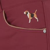 HKM Rijbroek Beagle Knie Grip Bordeaux