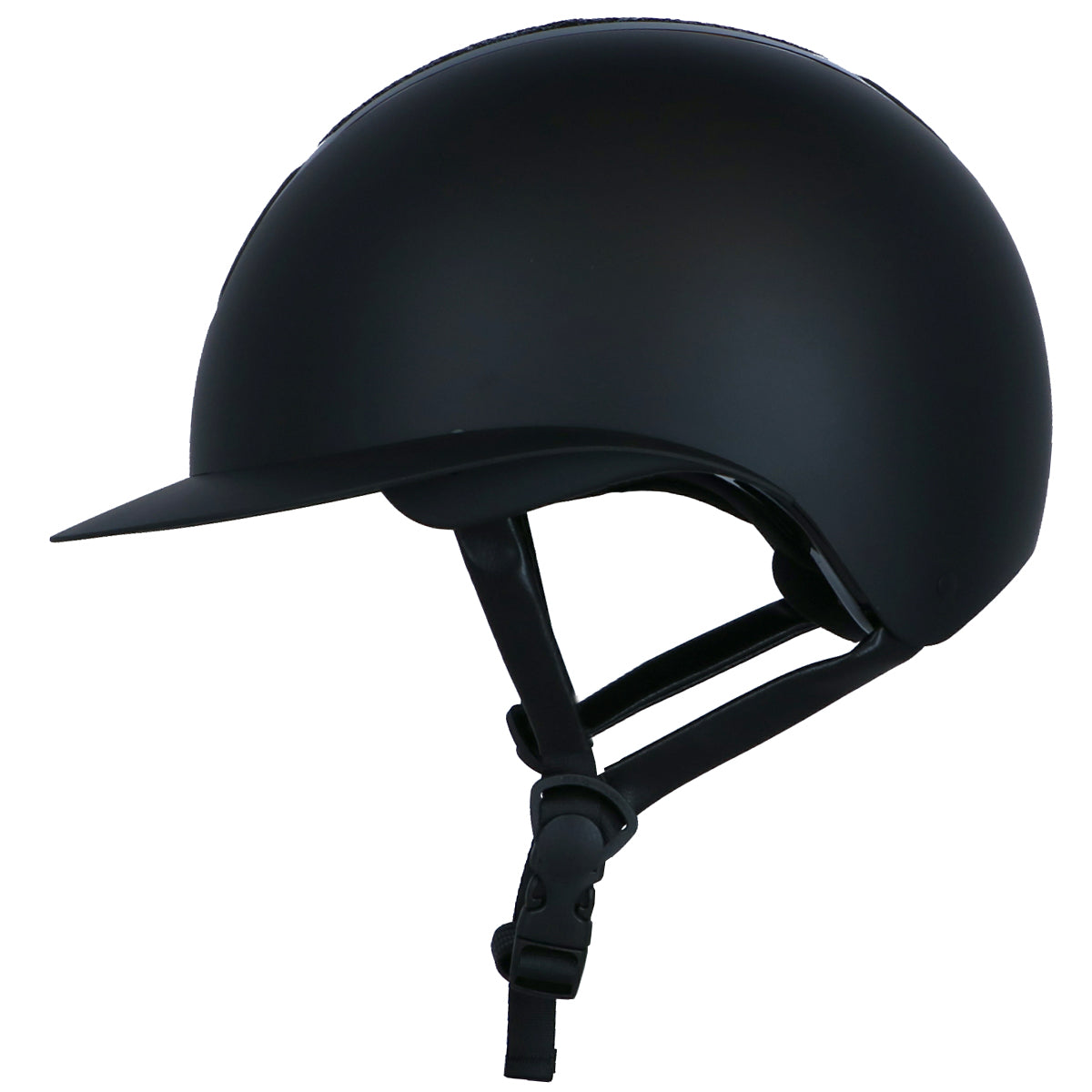 HKM Cap Glamour Shield Zwart/Zwart