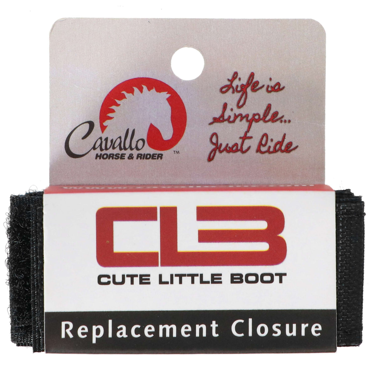 F.R.A. Cavallo Horse & Rider Klittenband CLB voor Hoefschoen Zwart