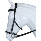 F.R.A. Hackamore Hoofdstel Imperial Softleder Teugels Zwart