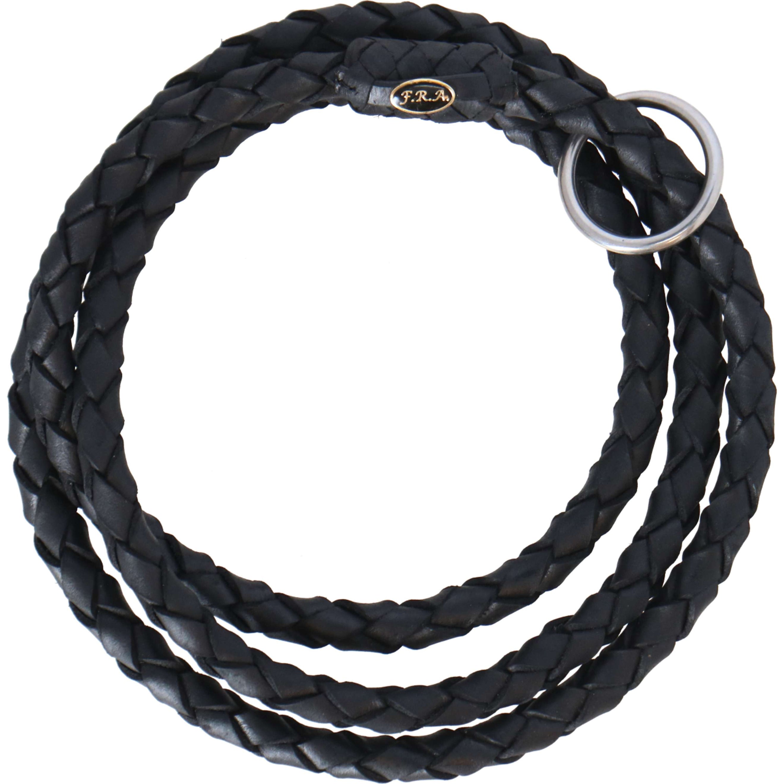 F.R.A. Cordeoring Kripton Cordeo Leder Rond Gevlochten Zwart F.R.A. Cordeoring Kripton Cordeo Leder Rond Gevlochten Zwart