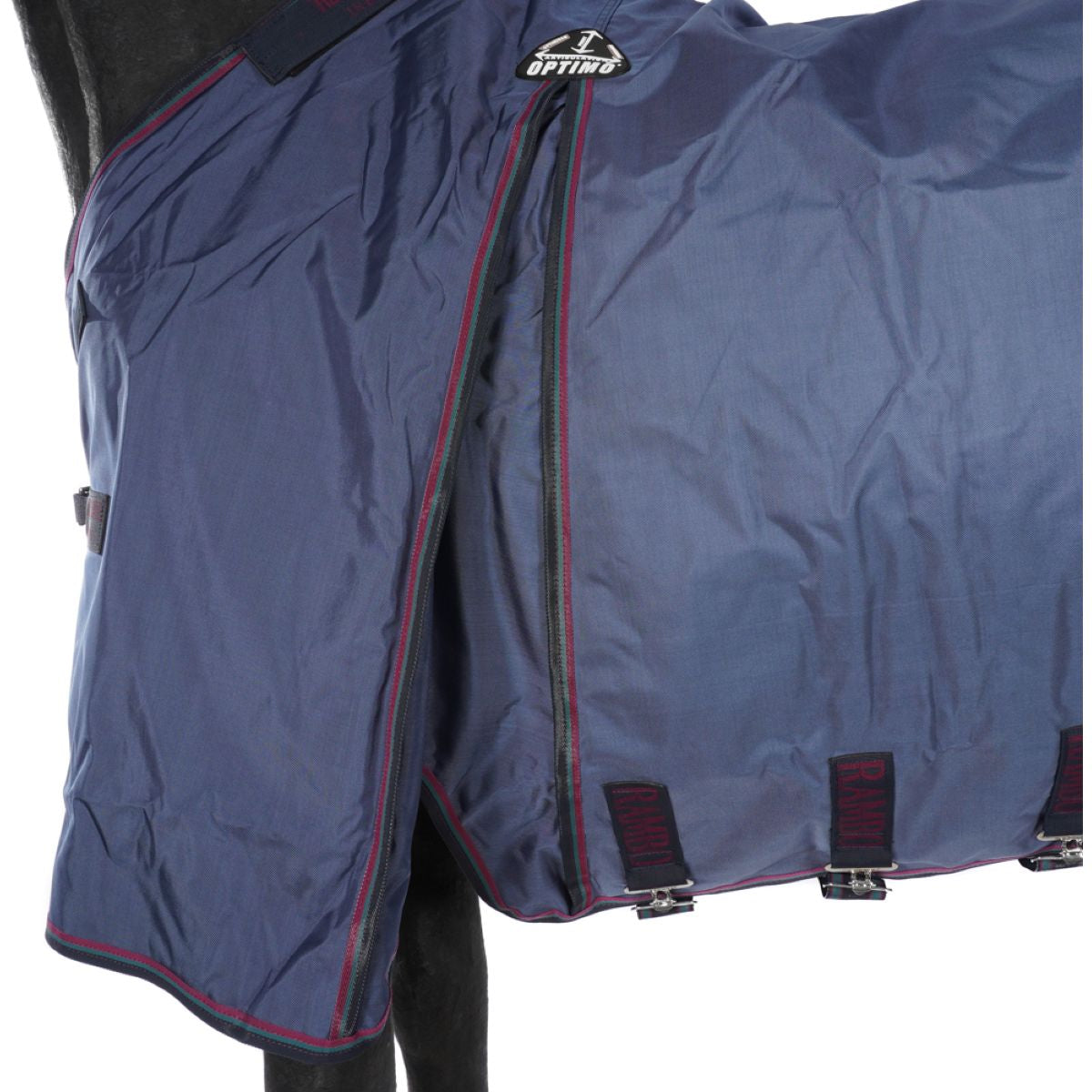 Rambo Optimo Turnout Outer Only Navy/Burgundy/Teal