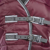 Weatherbeeta Staldeken Comfitec Channel Quilt Combo Neck Medium 210D 250g Maroon/Grijs/Wit