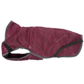 Weatherbeeta Hondenjas Comfitec Premier Free Parka Deluxe Medium 1200D 220g Maroon/Grijs/Wit