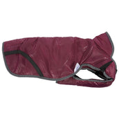 Weatherbeeta Hondenjas Comfitec Premier Free Parka Deluxe Medium 1200D 220g Maroon/Grijs/Wit