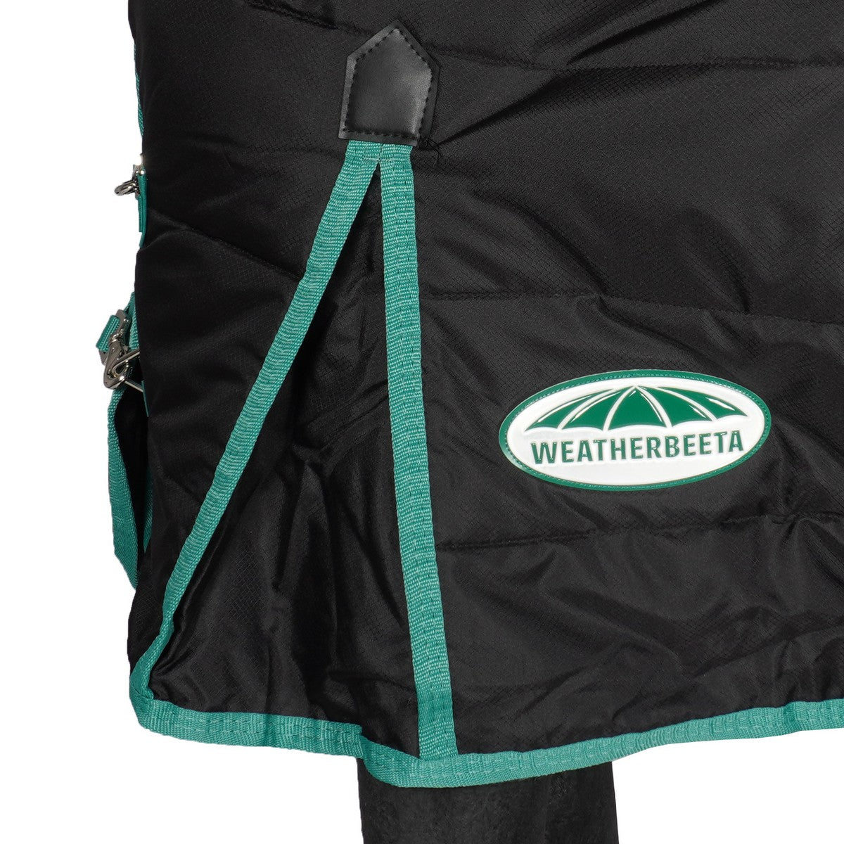 Weatherbeeta Staldeken Green-Tec Stable Combo Neck Medium/Lite 150D 150g Zwart/Bottle Green