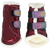 HB Showtime Beenbeschermers Gold Rush Glitter Little Sizes Burgundy