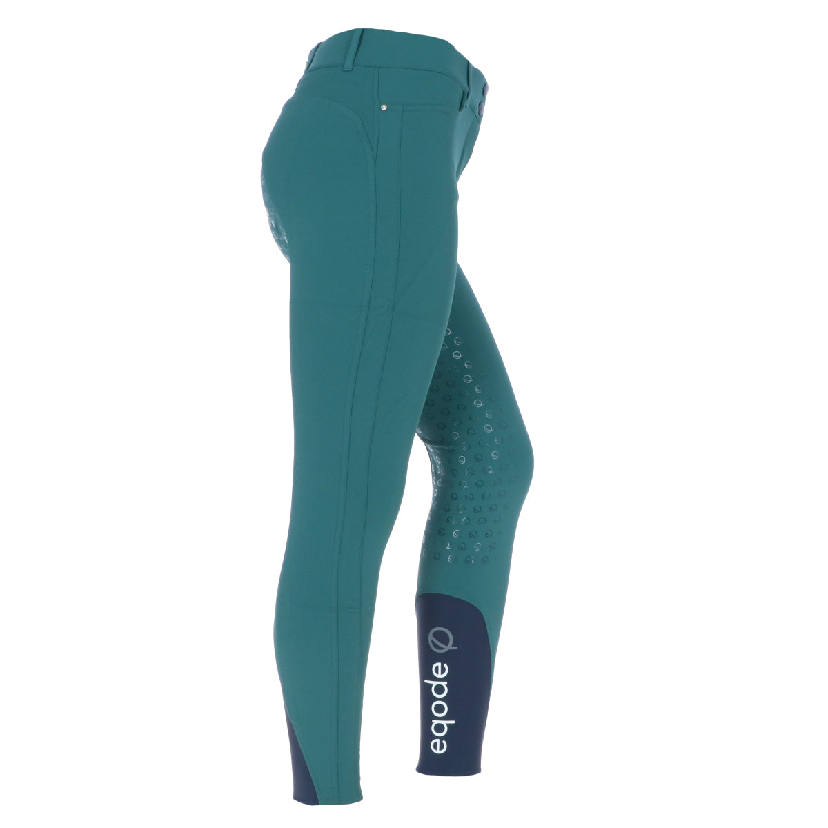 EQODE by Equiline Rijbroek Donna Full Grip Hoge Taille Groen