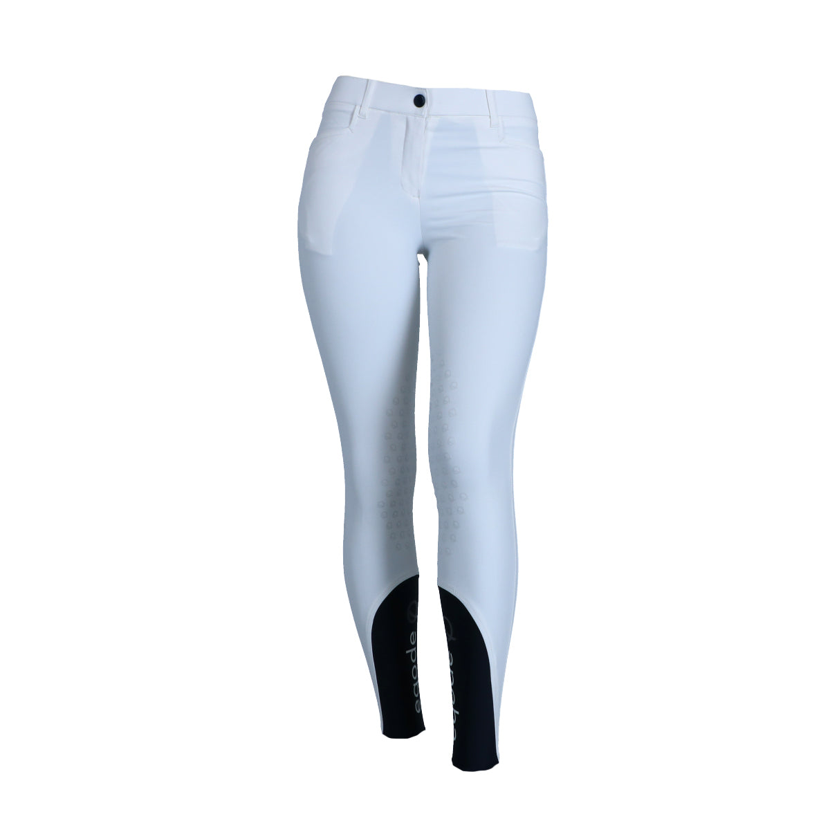 EQODE by Equiline Rijbroek Donna Knie Grip Wit