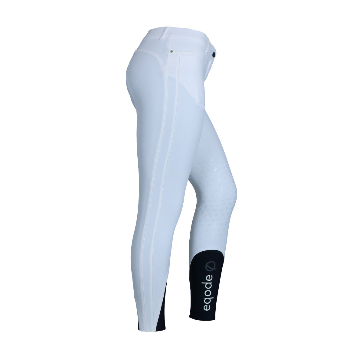 EQODE by Equiline Rijbroek Donna Knie Grip Wit