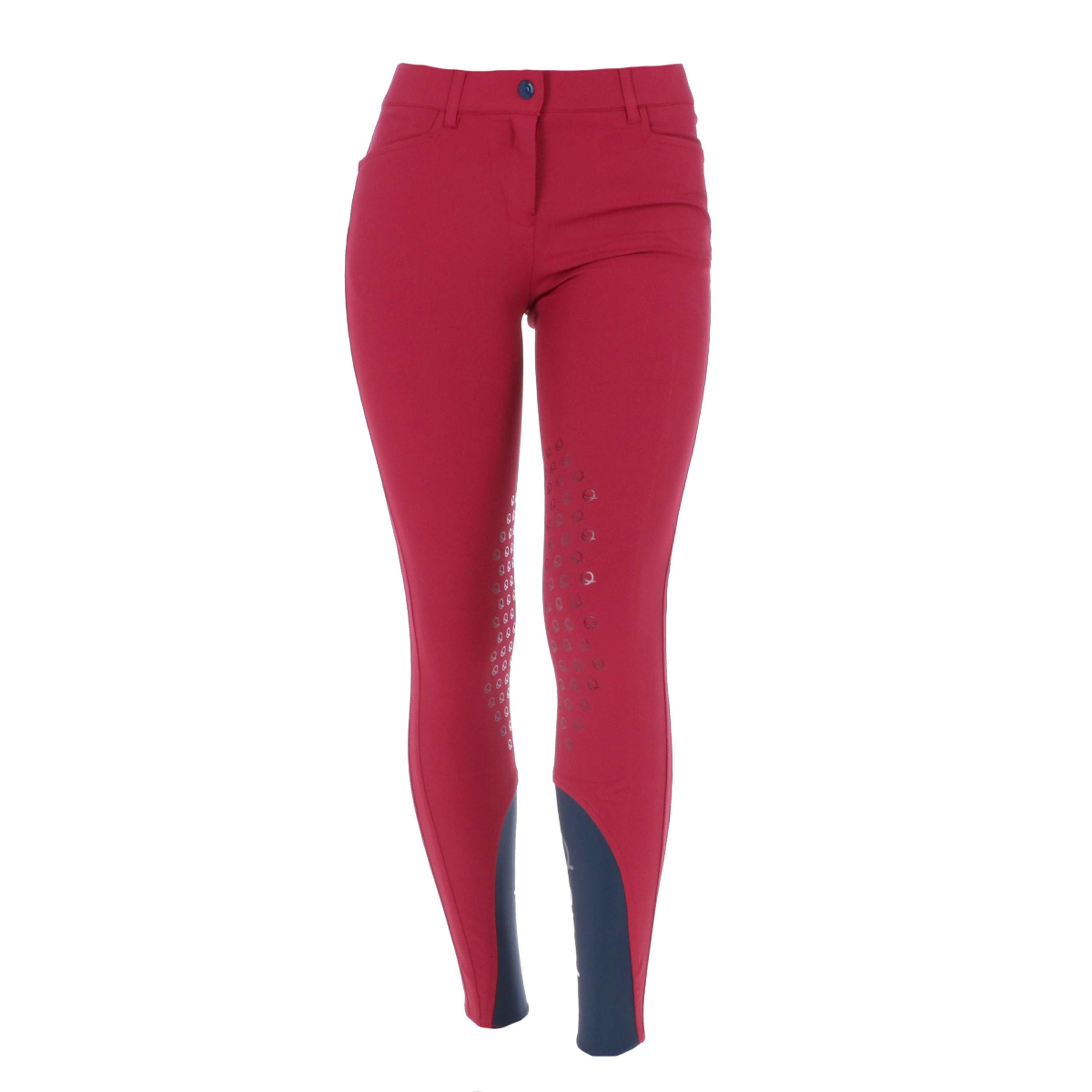 EQODE by Equiline Rijbroek Donna Knie Grip Cherry