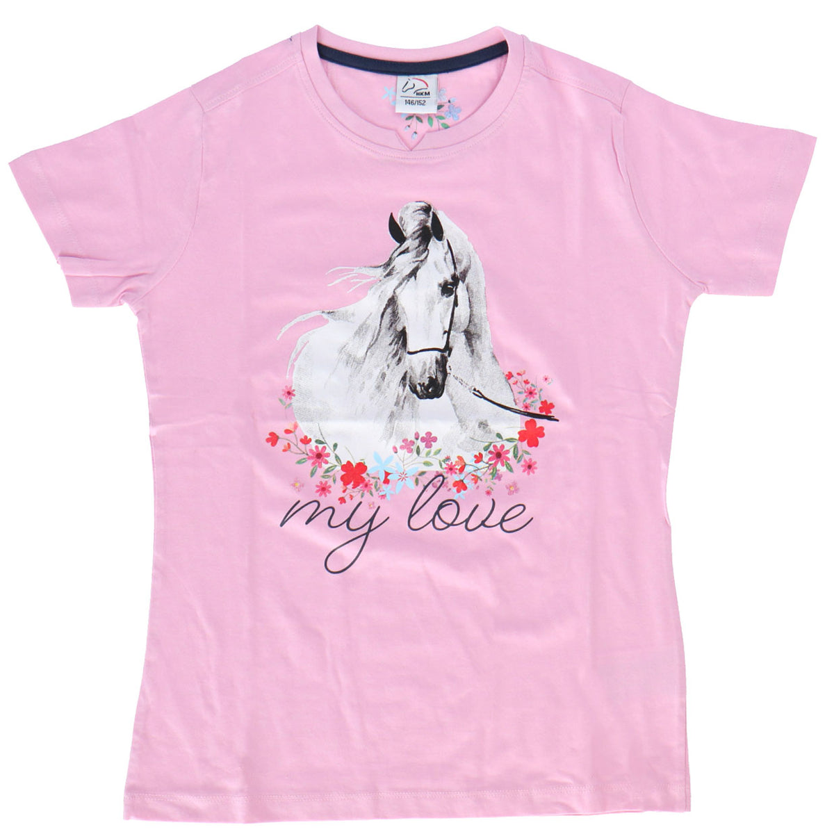 HKM T-Shirt Horse Spirit Roze