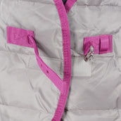 Weatherbeeta Staldeken Comfitec Channel Quilt Standard Neck Medium/Lite 210D Donkergrijs/Orchid