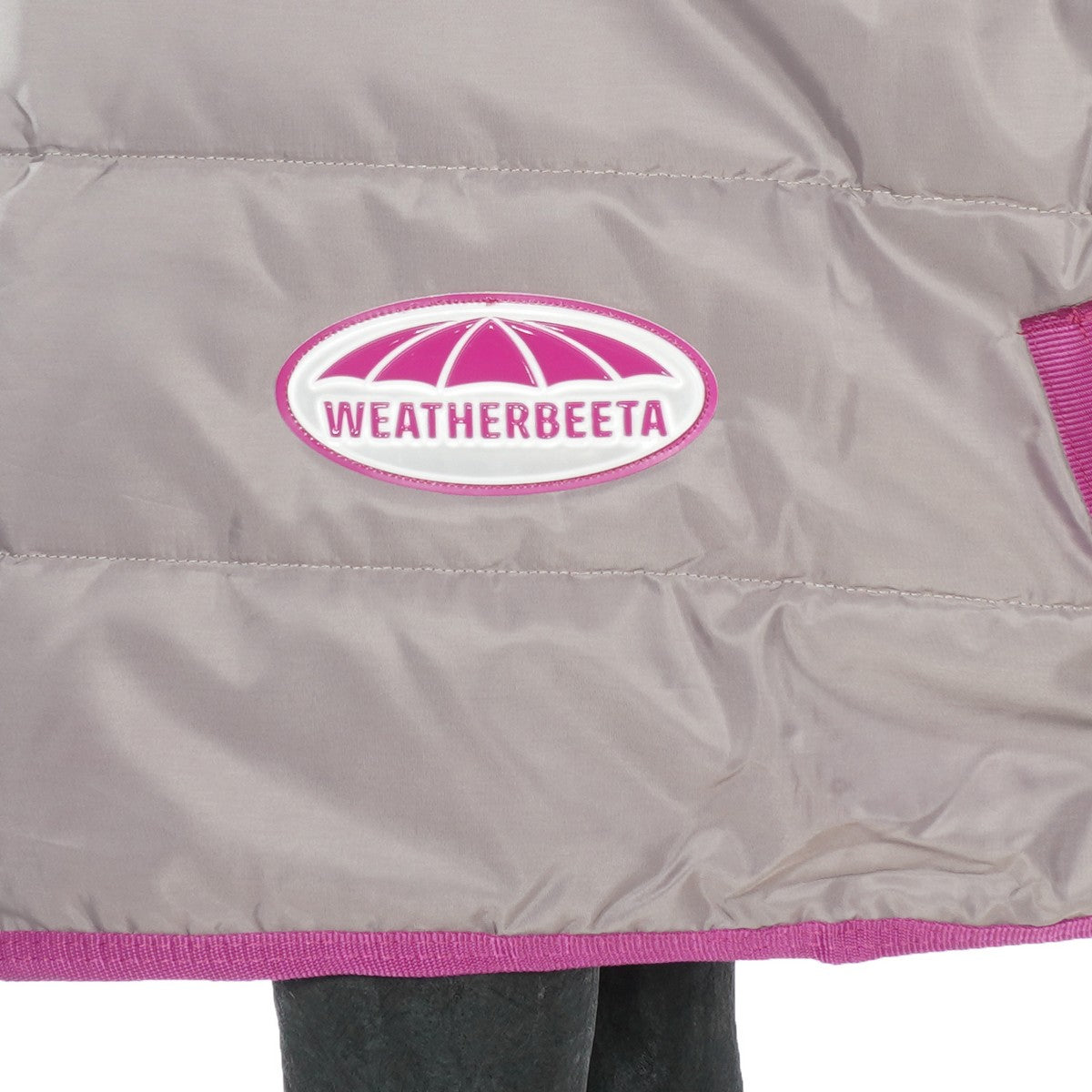 Weatherbeeta Staldeken Comfitec Channel Quilt Standard Neck Medium/Lite 210D Donkergrijs/Orchid