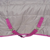 Weatherbeeta Staldeken Comfitec Channel Quilt Standard Neck Medium/Lite 210D Donkergrijs/Orchid