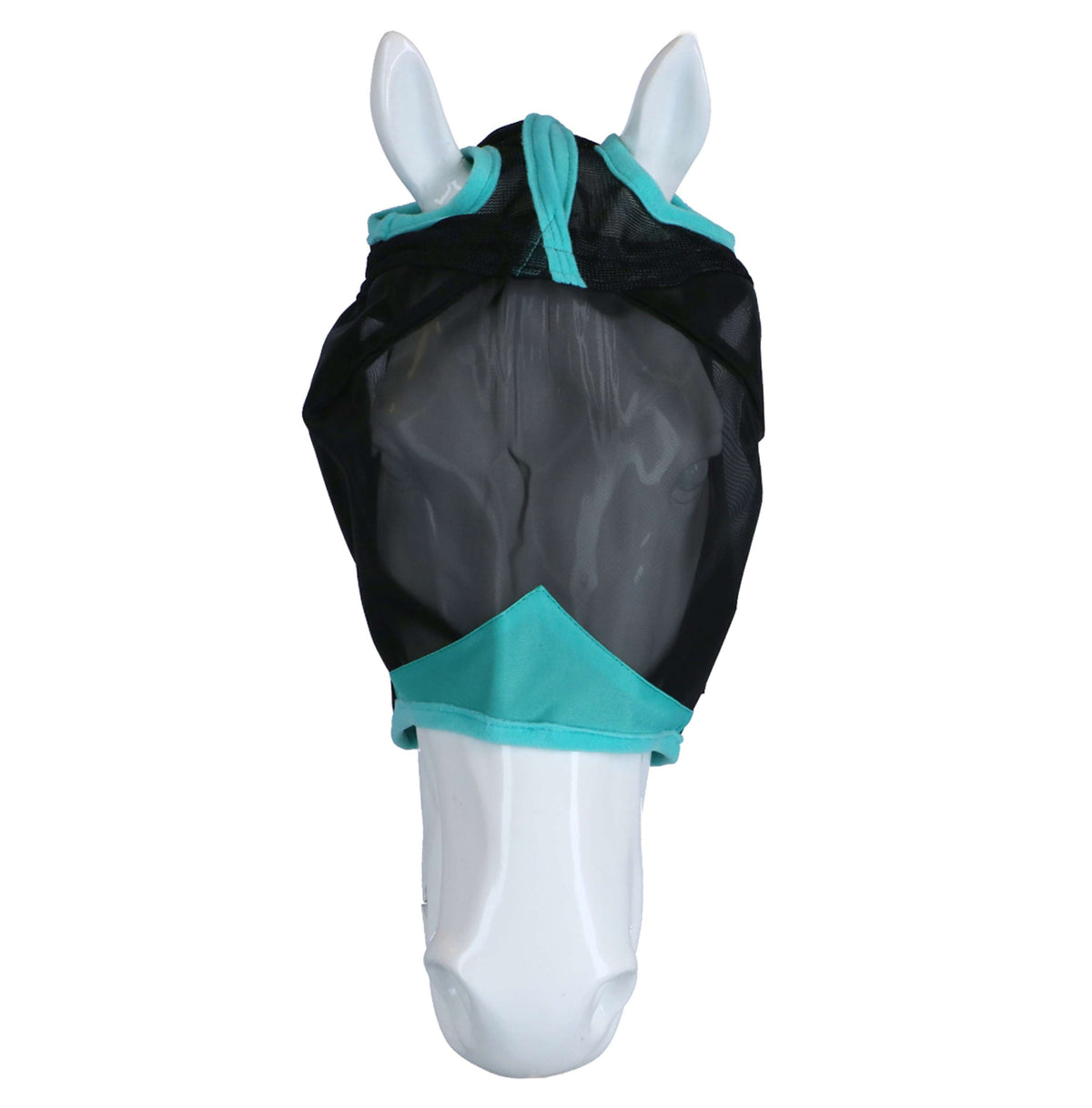 Weatherbeeta Vliegenmasker Comfitec Deluxe Fine Mesh Zwart/Turquoise