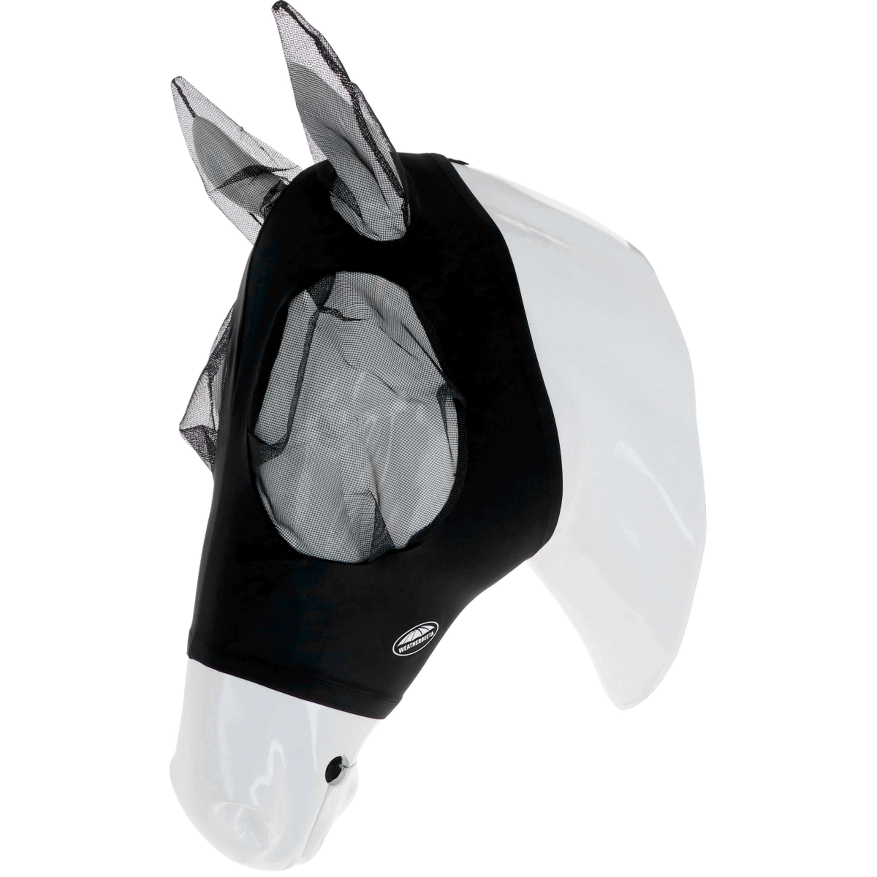 WeatherBeeta Vliegenmasker Deluxe Stretch Bug met Oren Zwart