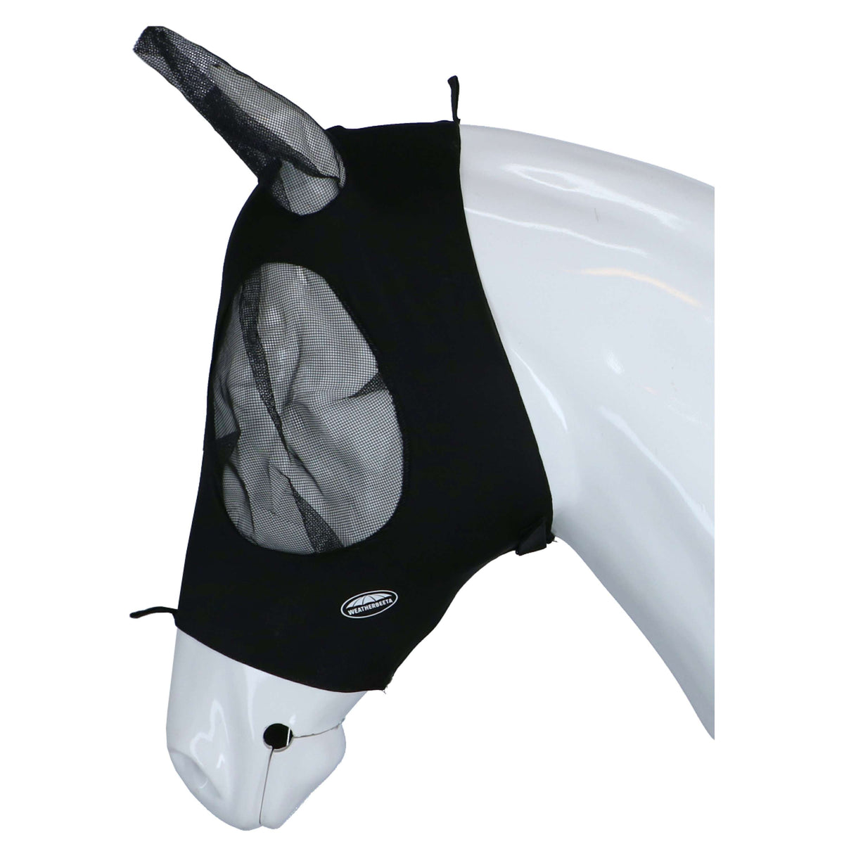 Weatherbeeta Vliegenmasker Deluxe Stretch Bug met Oren Zwart