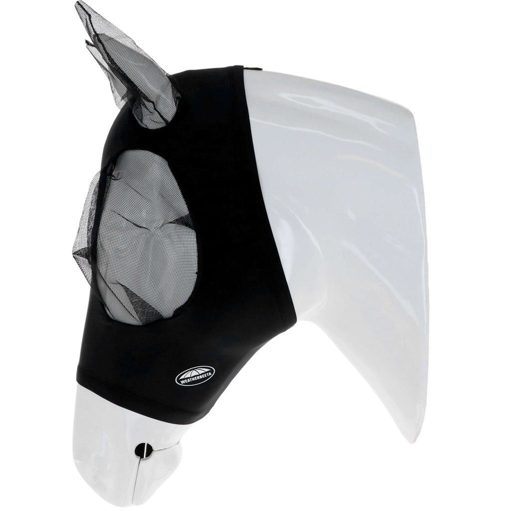 WeatherBeeta Vliegenmasker Deluxe Stretch Bug met Oren Zwart