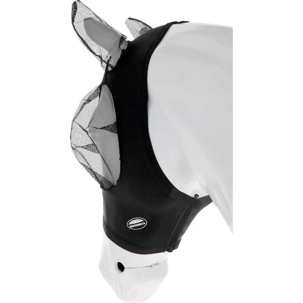 WeatherBeeta Vliegenmasker Deluxe Stretch Bug met Oren Zwart
