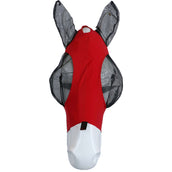 Weatherbeeta Vliegenmasker Deluxe Stretch Bug met Oren Rood/Zwart