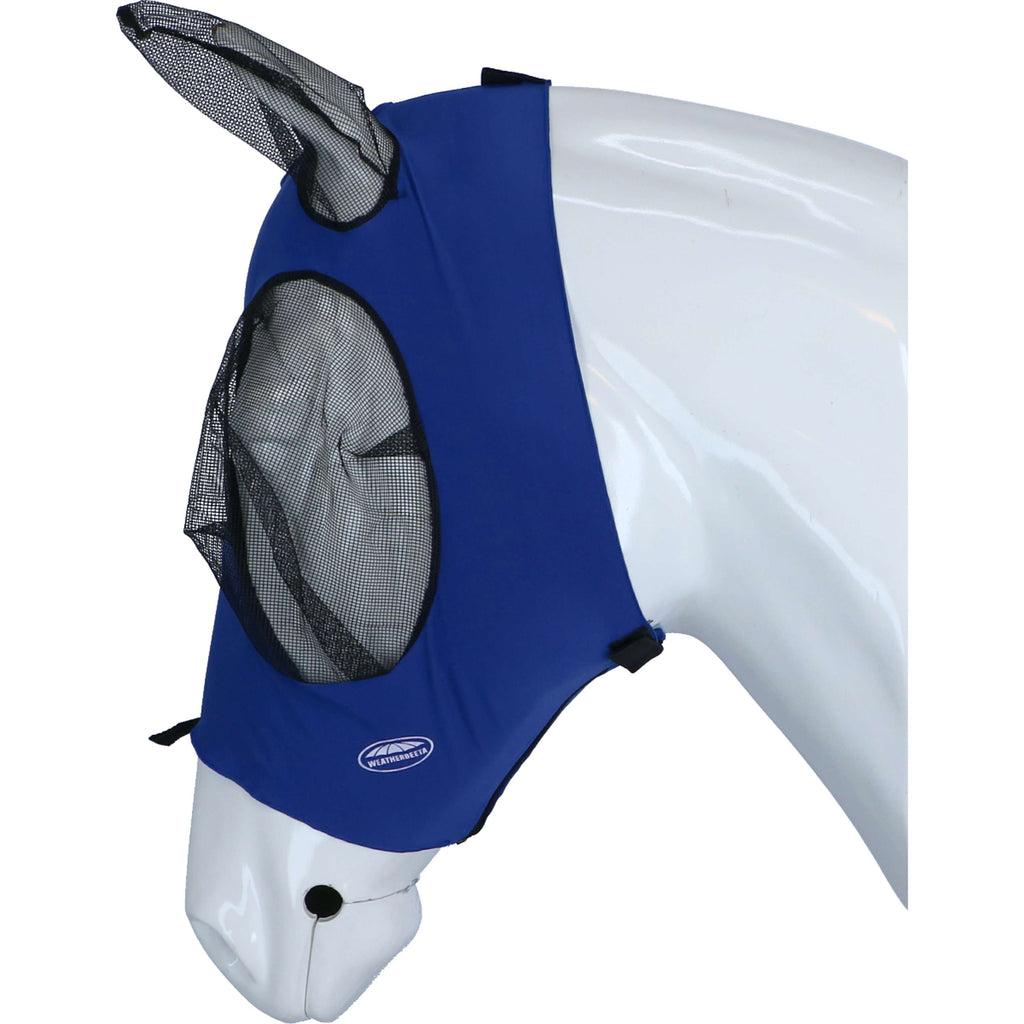 WeatherBeeta Vliegenmasker Deluxe Stretch Bug met Oren Royal Blauw/Zwart