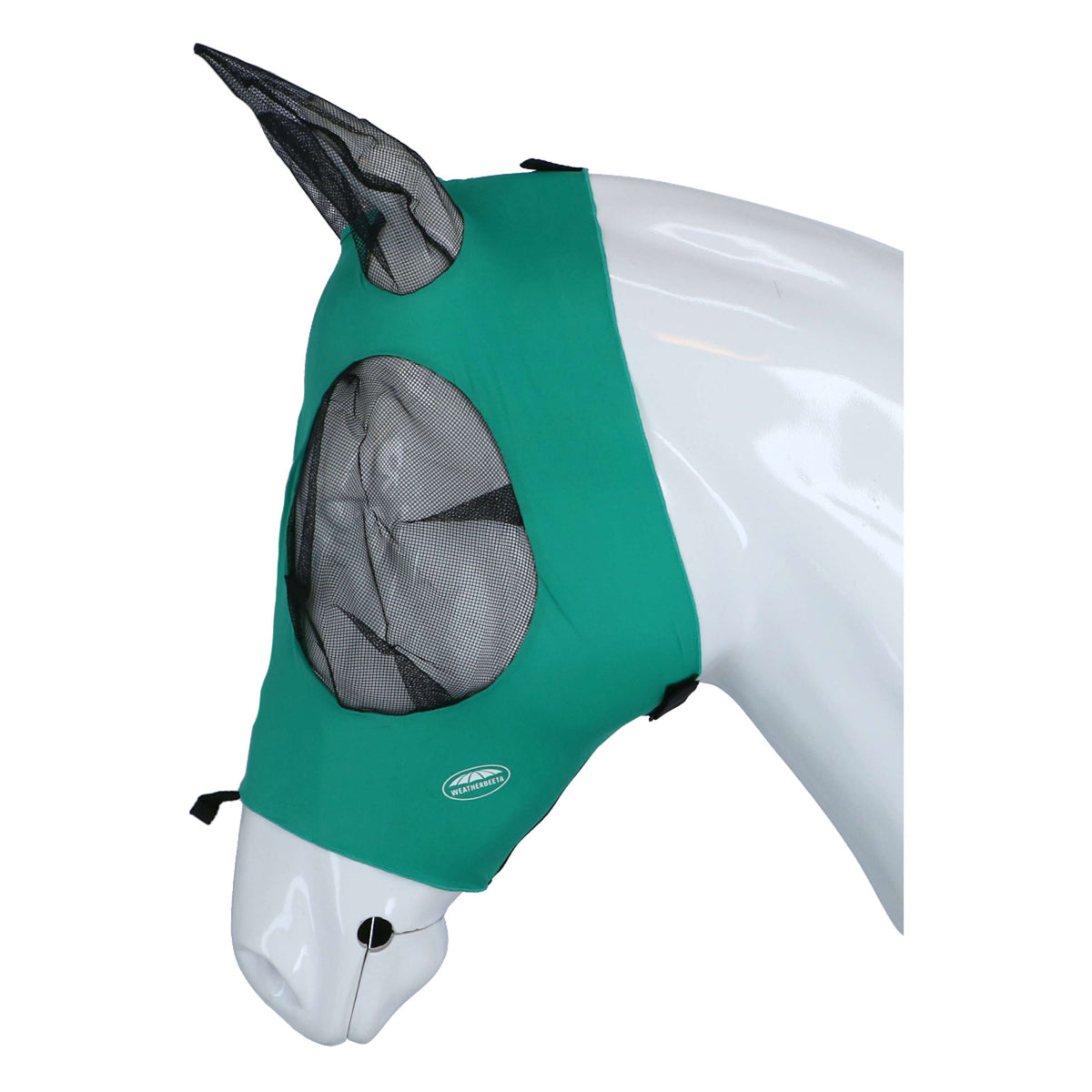 Weatherbeeta Vliegenmasker Deluxe Stretch Bug met Oren Turquoise/Zwart