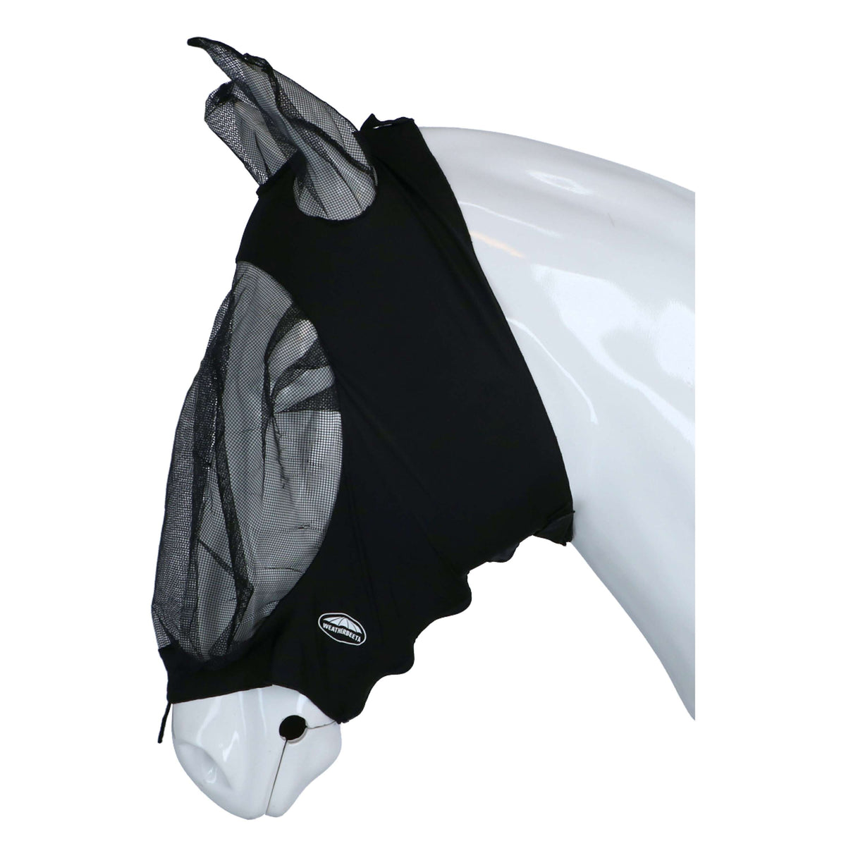 Weatherbeeta Vliegenmasker Deluxe Stretch met Oren Zwart