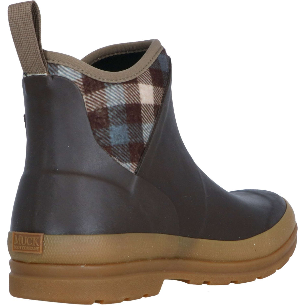 Muck Boot Originals Pull On Ankle Bruin/Plaid