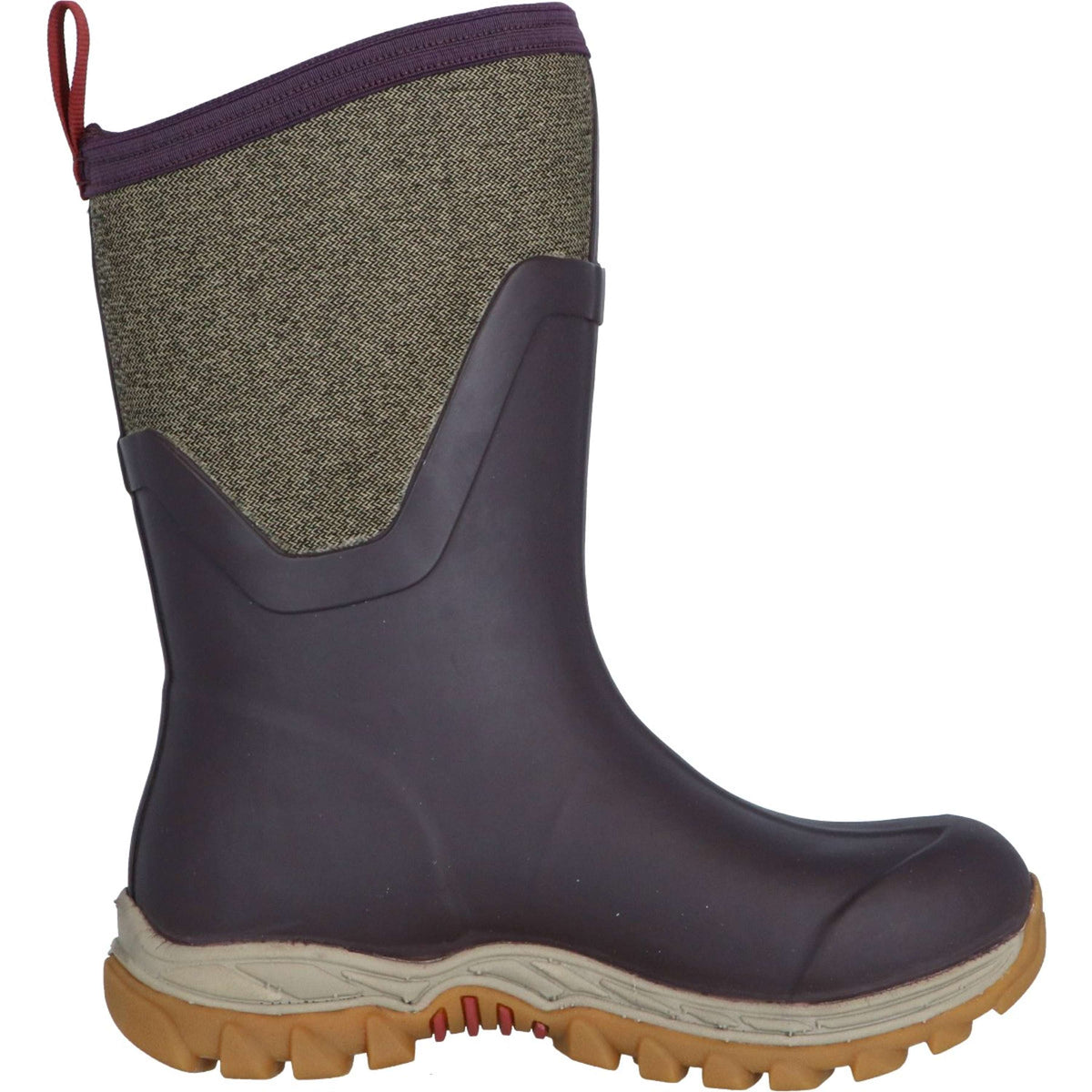 Muck Boot Arctic Sport II Mid Dames Bordeaux/Tweed