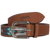 Pénélope Riem Pearl Cognac/Turquoise