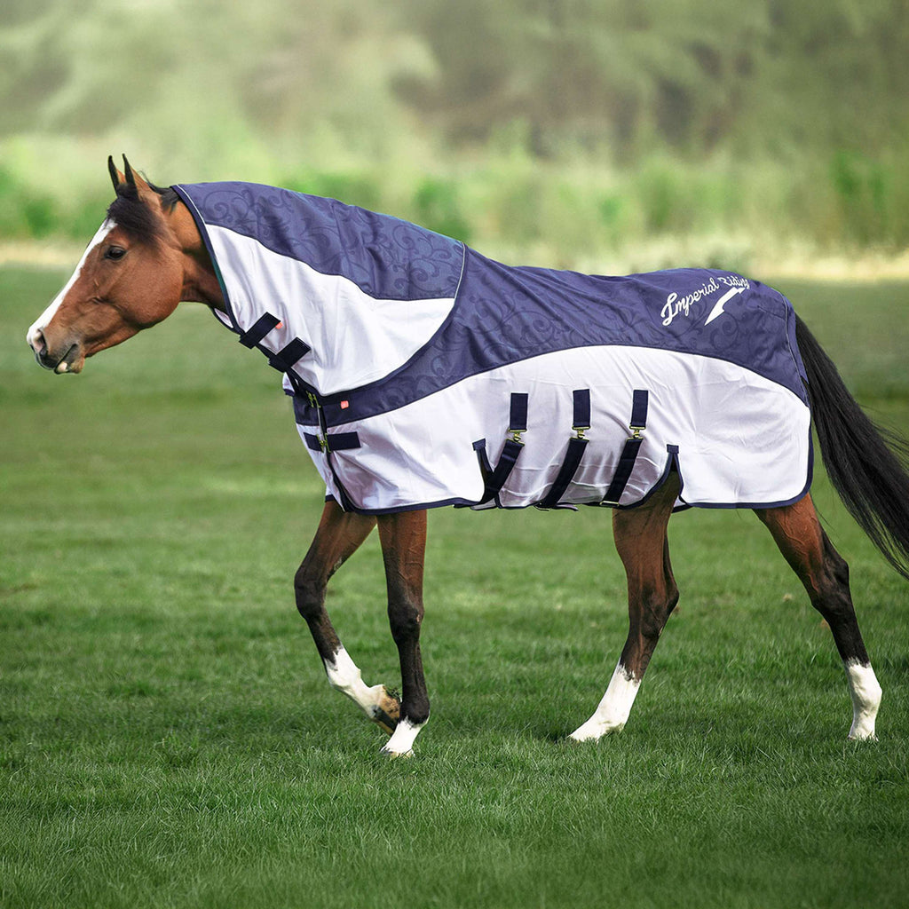 Imperial Riding Vliegen- en Regendeken IRHSuper-Dry Navy