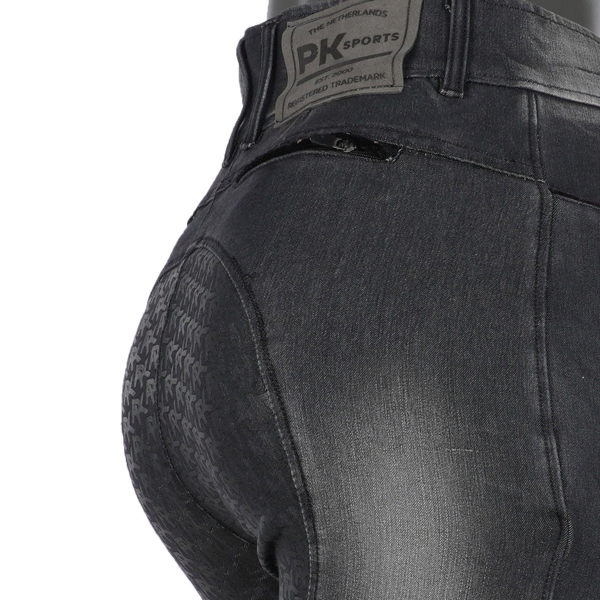 PK Rijbroek James Full Grip Kids Zwart Grijs Jeans