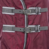 Weatherbeeta Fleecedeken Cooler Standard Neck Maroon/Grijs/Wit