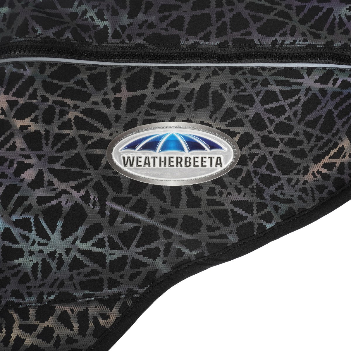 Weatherbeeta Hondenjas Comfitec Reflective Print Active Zwart/Rainbow