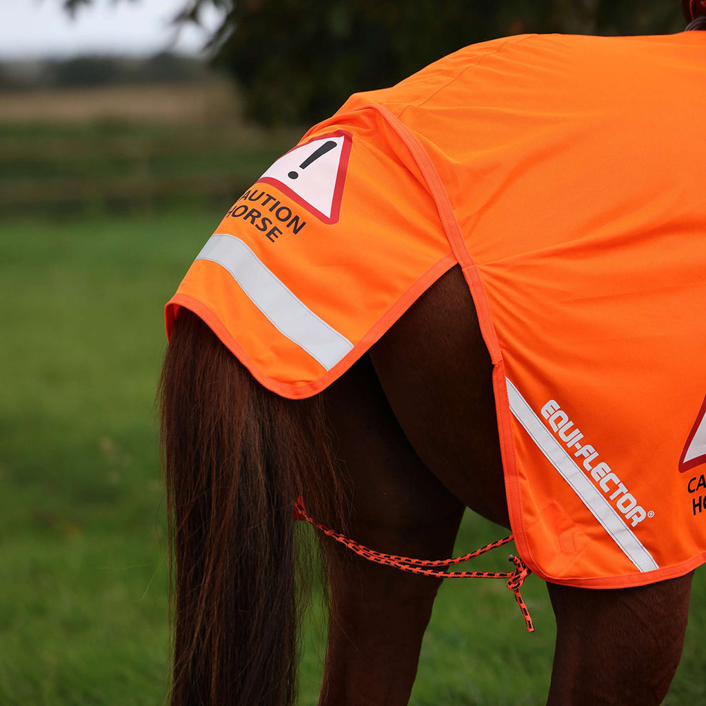 Equi-Flector by Shires Uitrijdeken Mesh Reflecterend Oranje